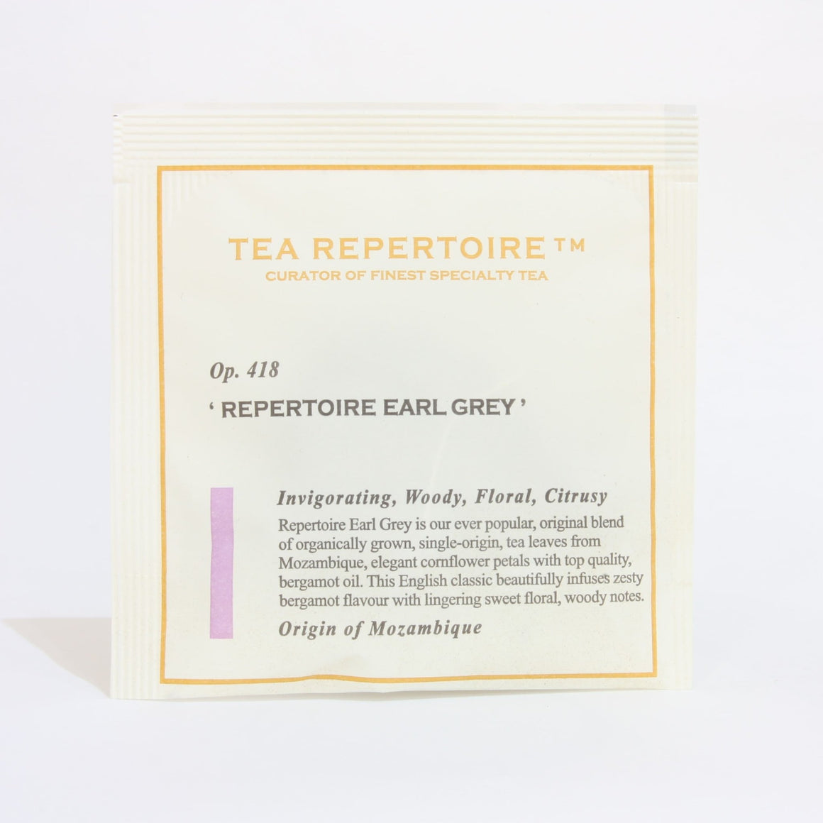Individually Wrapped Repertoire Earl Grey Pyramid Tea Bags - Tea Repertoire