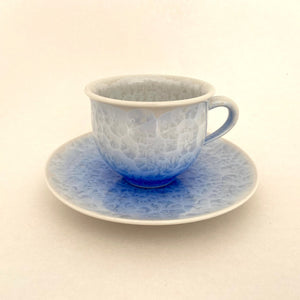 Blue Flower Crystal Tea Cup & Saucer - Tea Repertoire