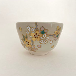 Golden Cherry blossom Motif Matcha Bowl - Tea Repertoire