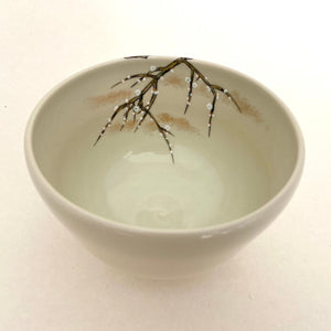 Japanese Camellia Blossom Motif Matcha Bowl - Tea Repertoire