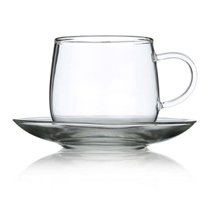 Mouth-Blown Glass Teapot with Cups and Saucers Luxury Tea Set for 6 - Tea Repertoire